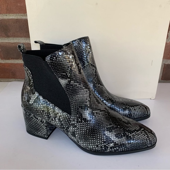 Anne Klein Womens Parson Animal Print Block-Heel Ankle Boots US 7.5 M - Picture 1 of 9